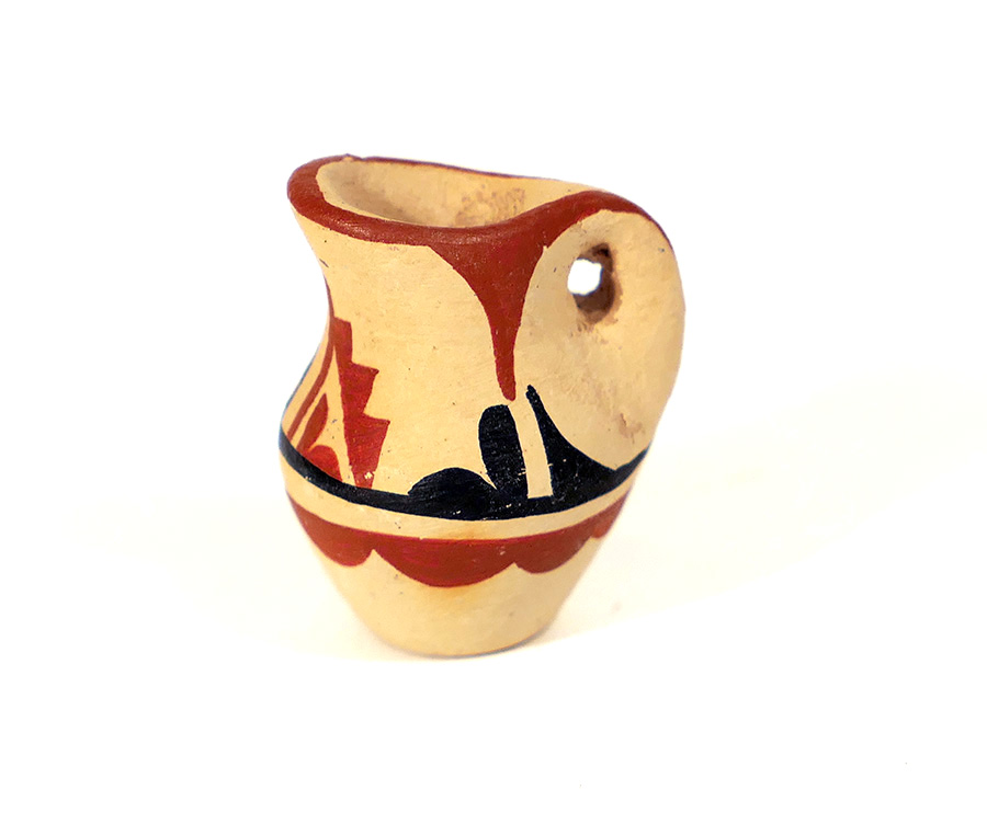 Bessie Yepa, Miniature Jemez Pueblo pitcher Gorman Museum