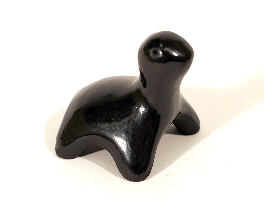 all black ceramic turtle