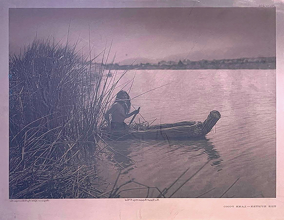 copper plate with image