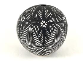 black and white geometric design