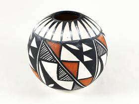 polychrome seed jar