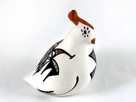 poly chrome ceramic quail