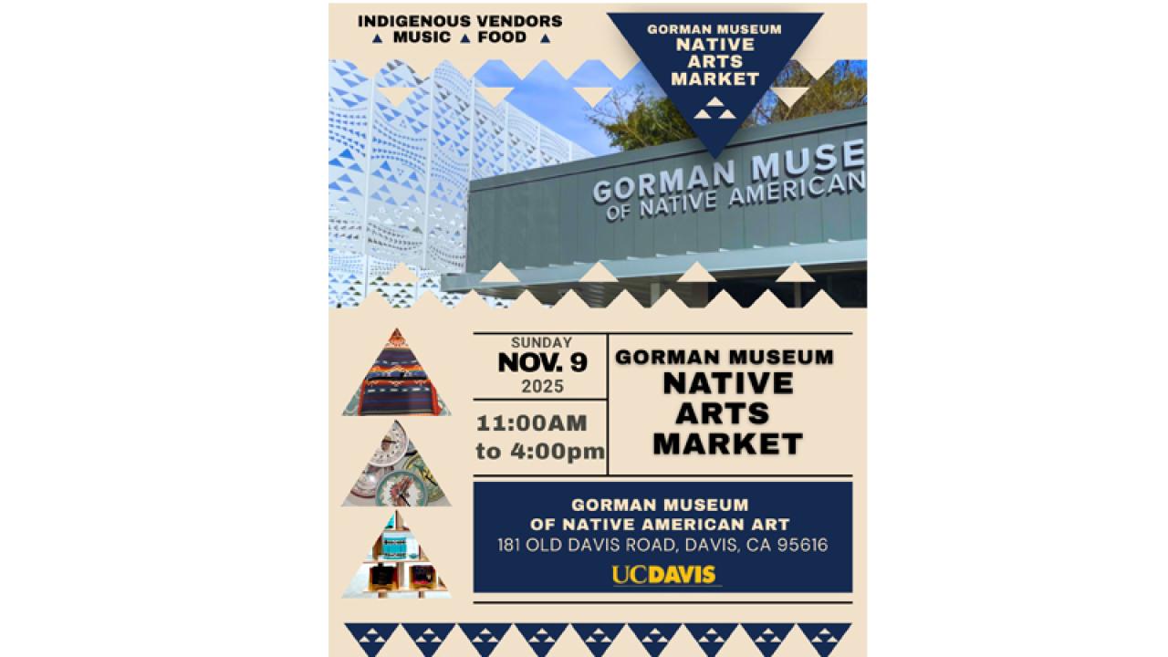 flyer for native market with event info