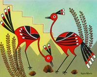 Pablita Velarde, Red Birds, 1958